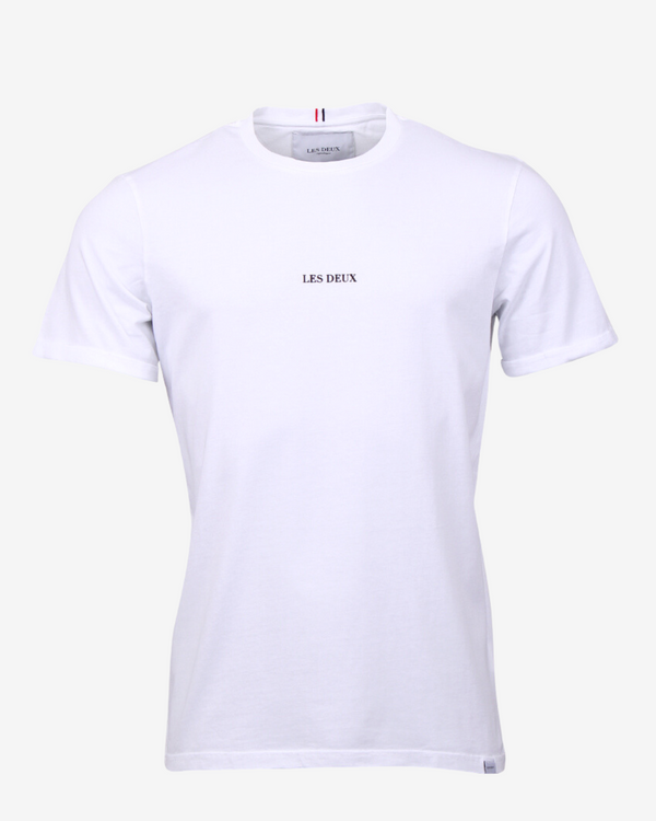 Lens slim t-shirt - Hvid Modish