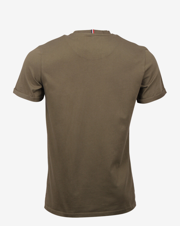 Lens slim t-shirt - Olivengrøn Modish