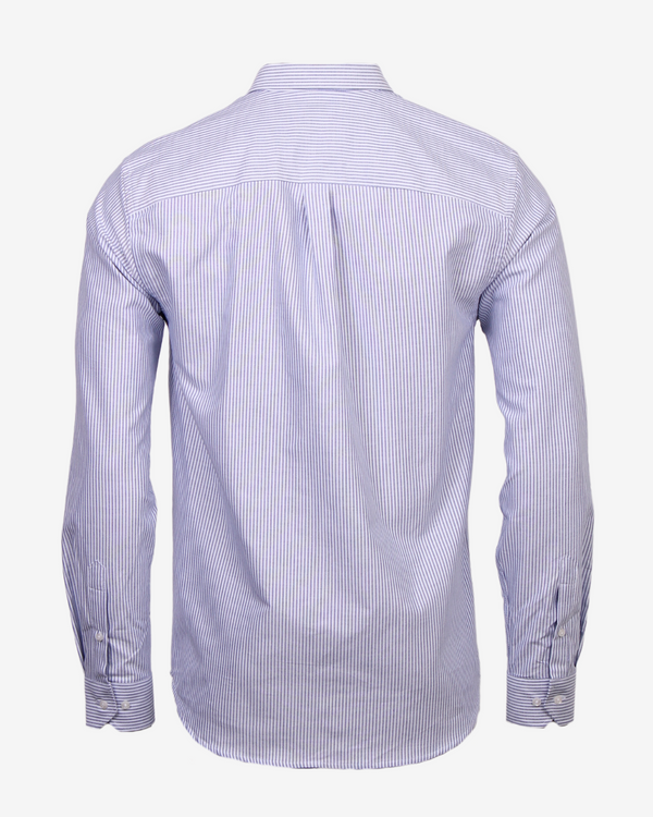 Oliver oxford skjorte - Blå strib
