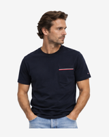 Global Stripe Piqué T-shirt - Blå