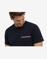 Global Stripe Piqué T-shirt - Blå