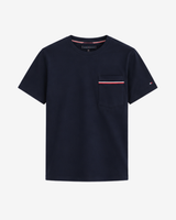Global Stripe Piqué T-shirt - Blå