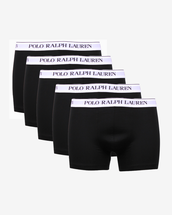 Boxershorts trunk 5-pak - sort hvid