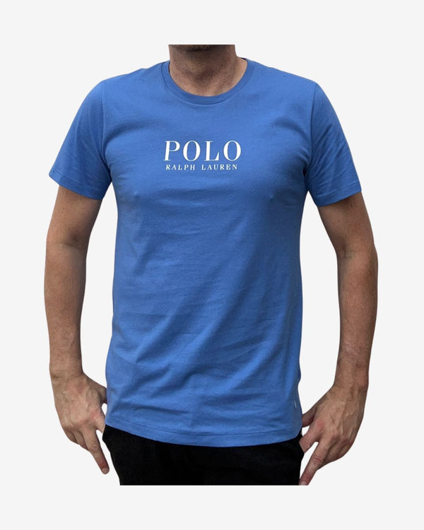 Rundhals T-shirt - Lyseblå