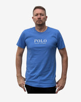 Rundhals T-shirt - Lyseblå