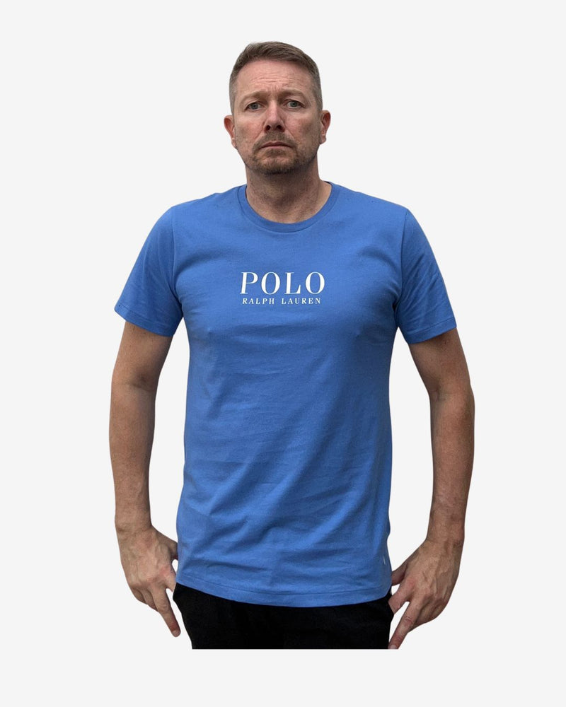 Rundhals T-shirt - Lyseblå