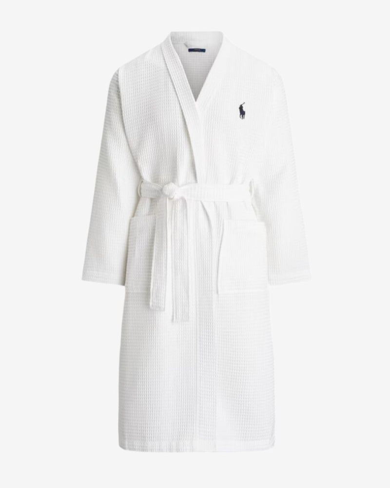 Cotton Piqué Robe - Hvid