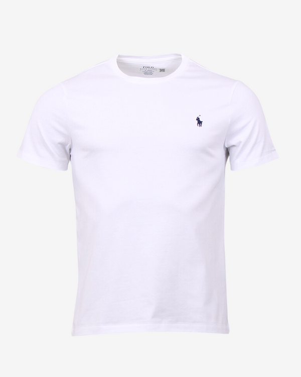 Rundhals slim fit t-shirt - Hvid