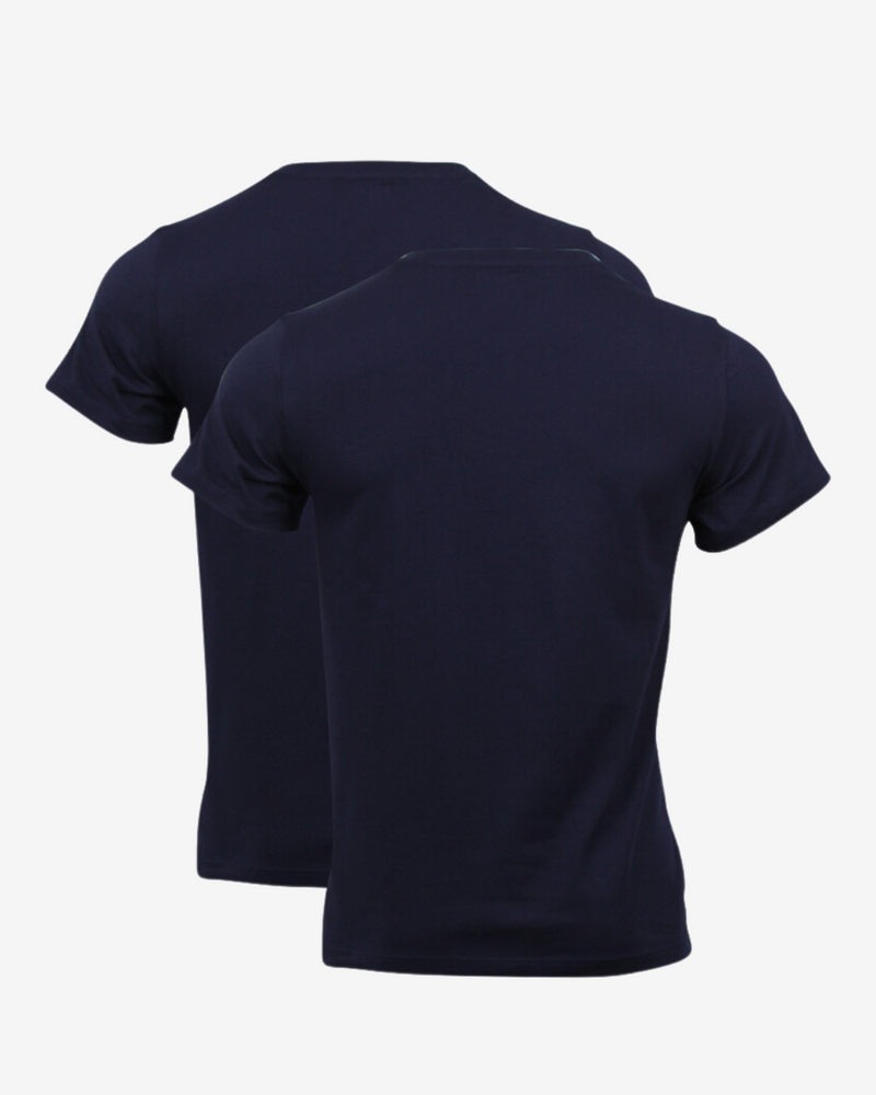 Rundhals t-shirt 2-pak - Navy