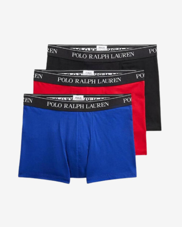 Boxershorts trunk 3-pak - blå/rød/sort