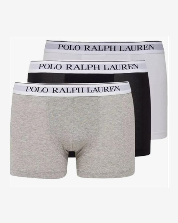 Boxershorts trunk 3-pak - grå/sort/hvid