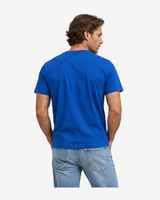 Regular Fit T-shirt med Flag - Blå