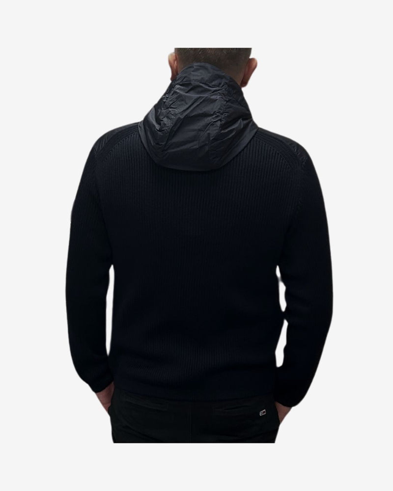 Crinkle Reps Hybrid Wool Jacket - Navy