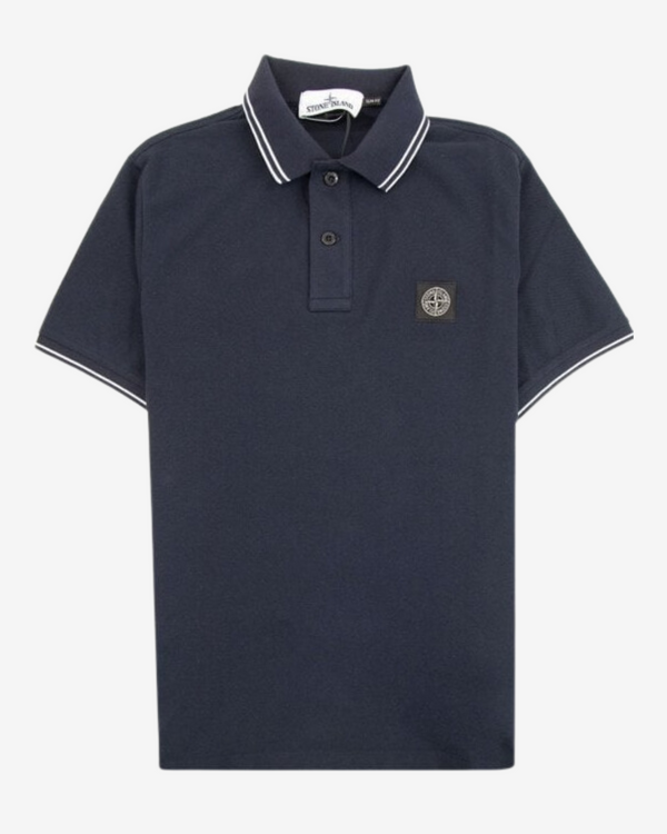 Cotton Pique Polo - Navy Blue