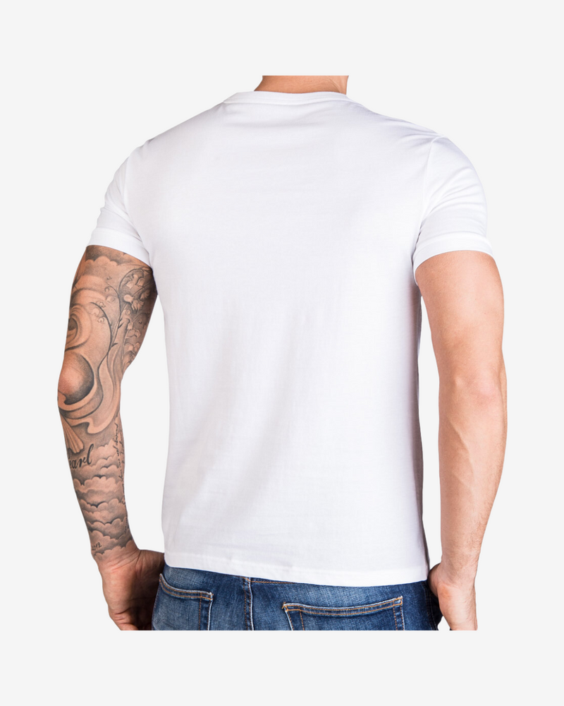 Color block logo t-shirt - Hvid