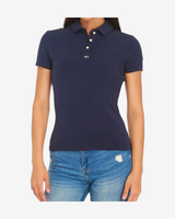 Essential dame slim polo - Navy