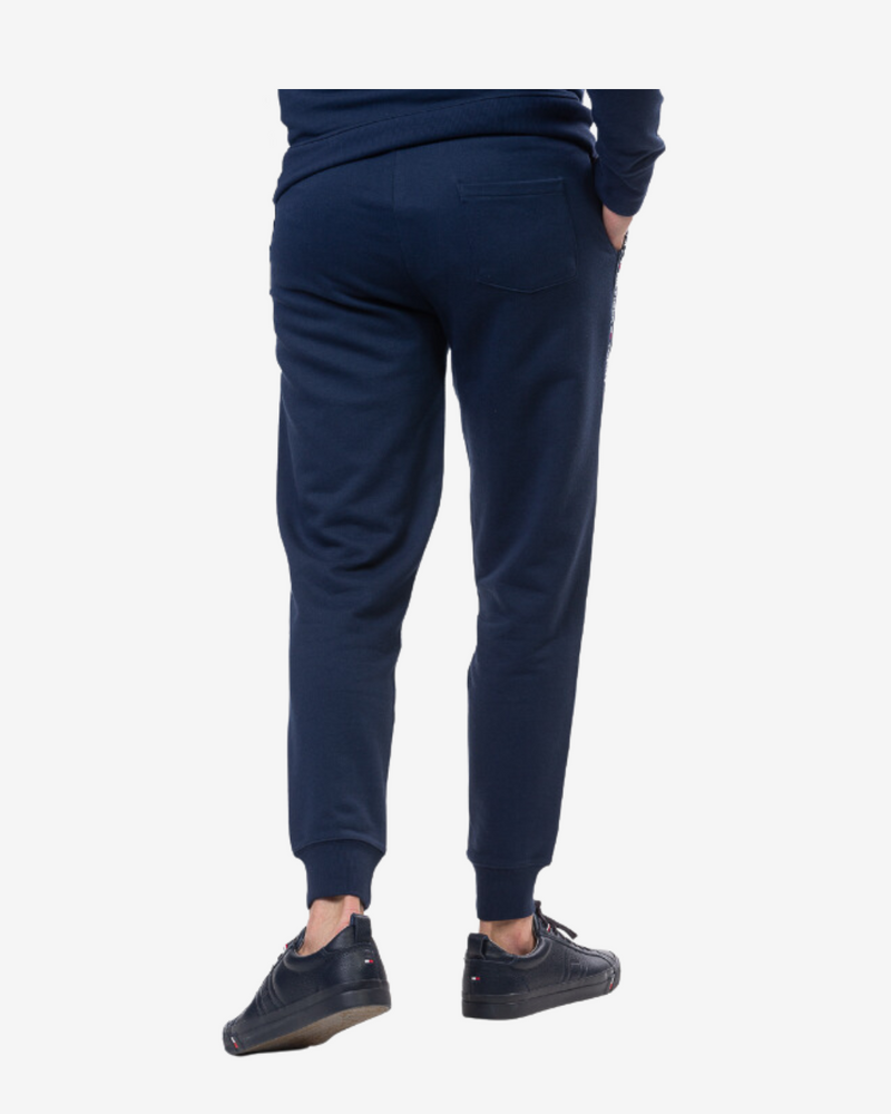 Logo tape sweatpants - Navy