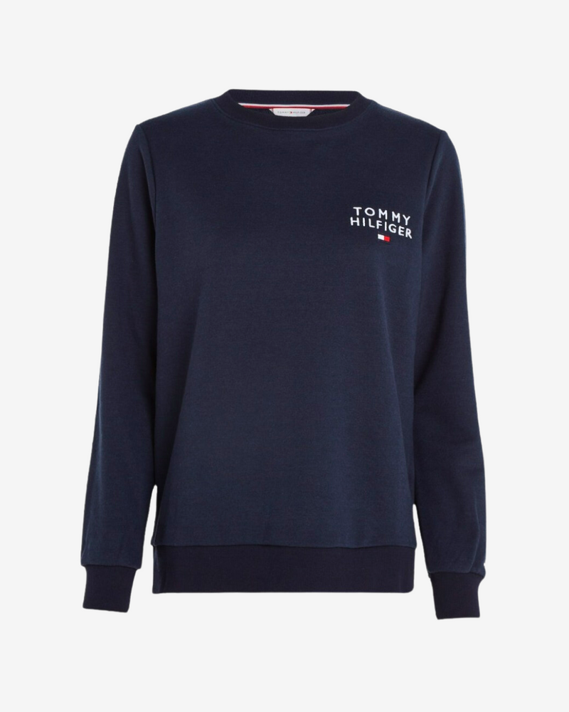 Industriel bælte undertøj Lounge logo dame sweatshirt - Navy – Modish