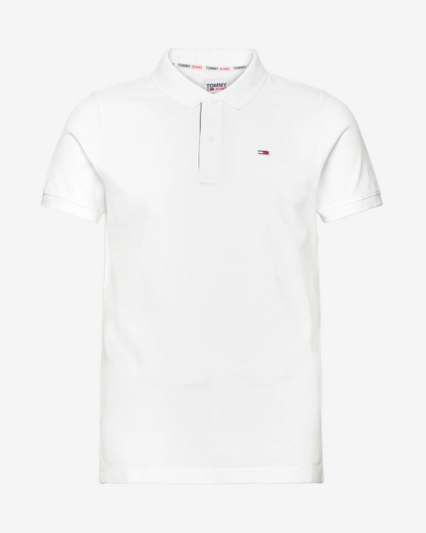 TJM SLIM PLACKET POLO - HVID