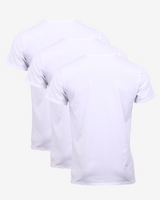 Rundhals stræk t-shirt 3-pak - Hvid