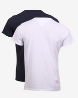 Rundhals t-shirt 2-pak - Navy / Hvid