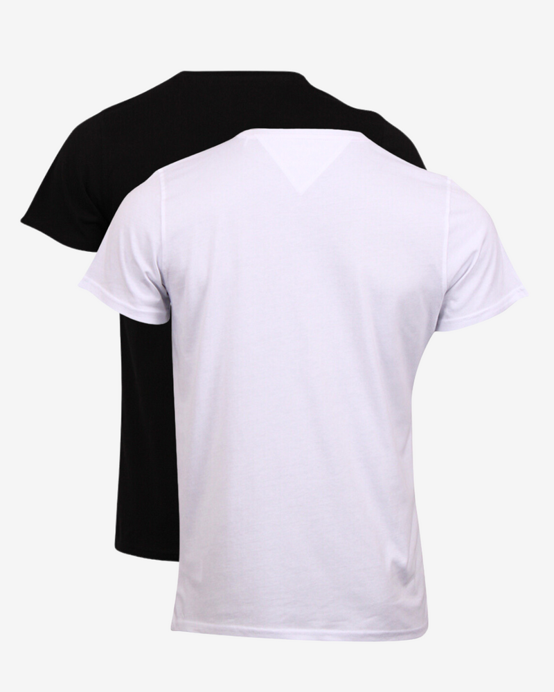 Rundhals t-shirt 2-pak - Sort / Hvid