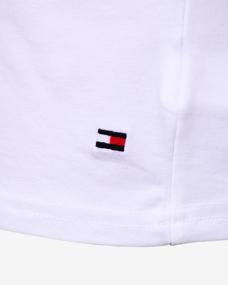 V-hals stræk t-shirt 3-pak - Hvid