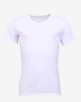 V-hals stræk t-shirt 3-pak - Sort / Grå / Hvid