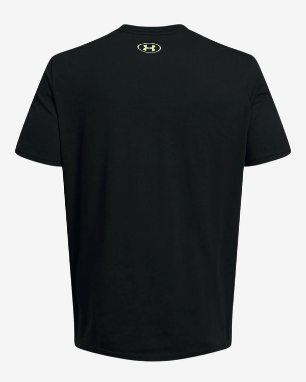Boxed sportstyle t-shirt - Sort/Gul