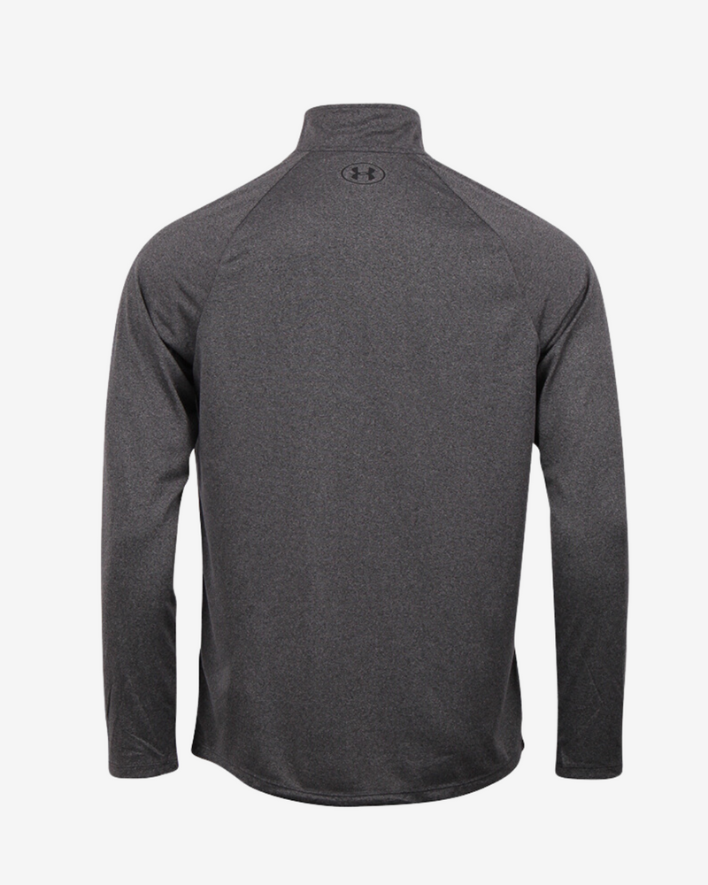 Langærmet tech zip t-shirt - Koksgrå